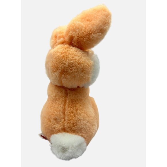 Gund 1983 Peach Orange Rabbit Plush 9" Easter Bunny Holding Carrot Toy - Picture 5 of 10